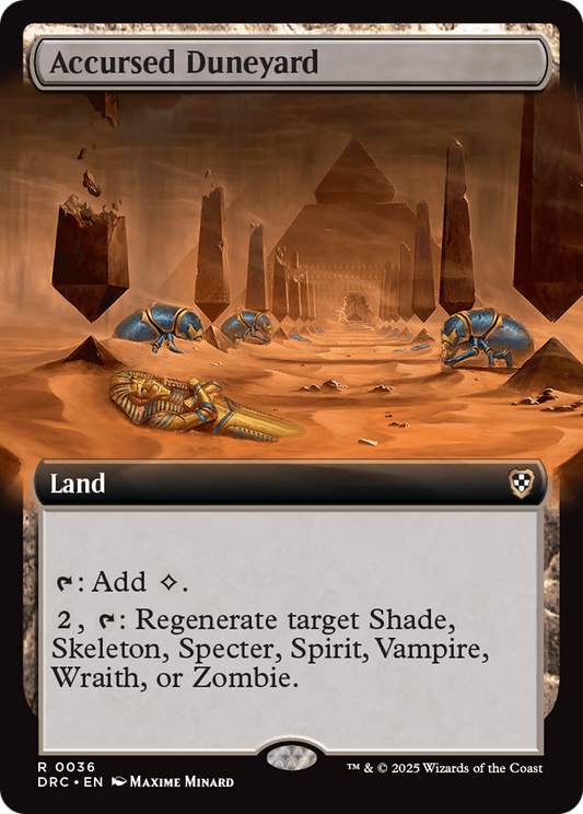 Accursed Duneyard (DRC-036) - [Commander: Aetherdrift]: (Extended Art)