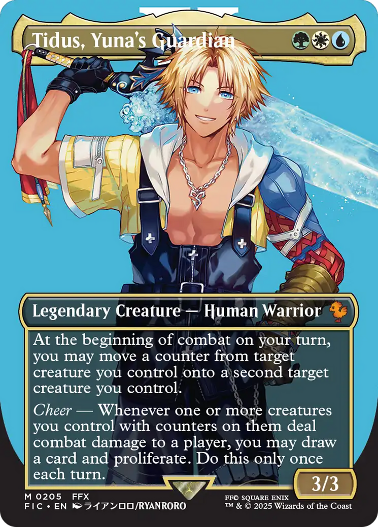 Tidus, Yuna's Guardian (FIC-205) - [Commander: FINAL FANTASY] (Borderless) Foil