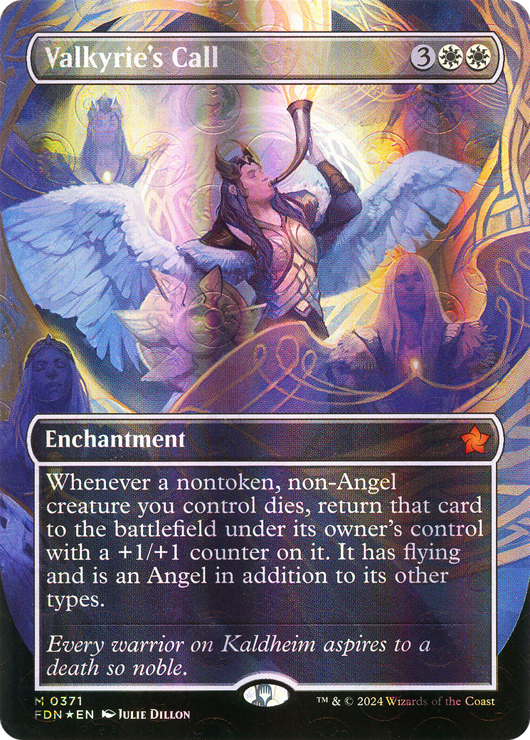 Valkyrie's Call (FDN-371) - [Foundations] (Borderless) Foil