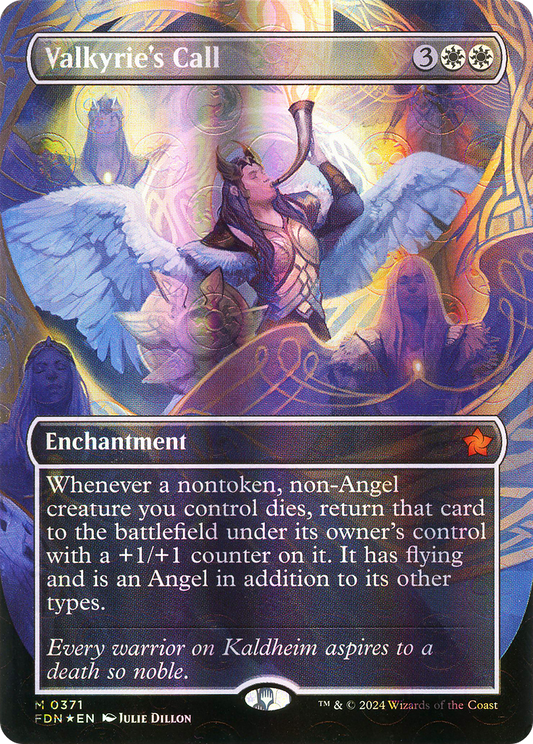 Valkyrie's Call (FDN-371) - [Foundations] (Borderless) Foil
