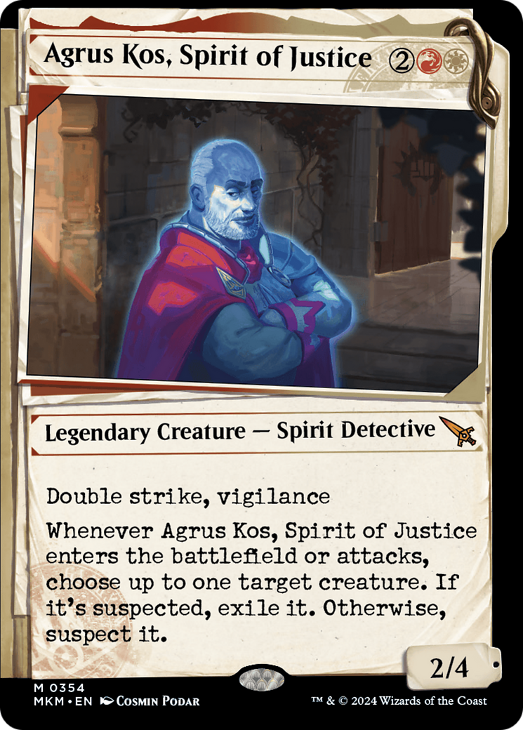 Agrus Kos, Spirit of Justice (MKM-354) - [Murders at Karlov Manor]: (Showcase)
