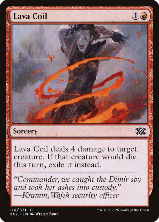 Lava Coil (2X2-116) - [Double Masters 2022] Foil