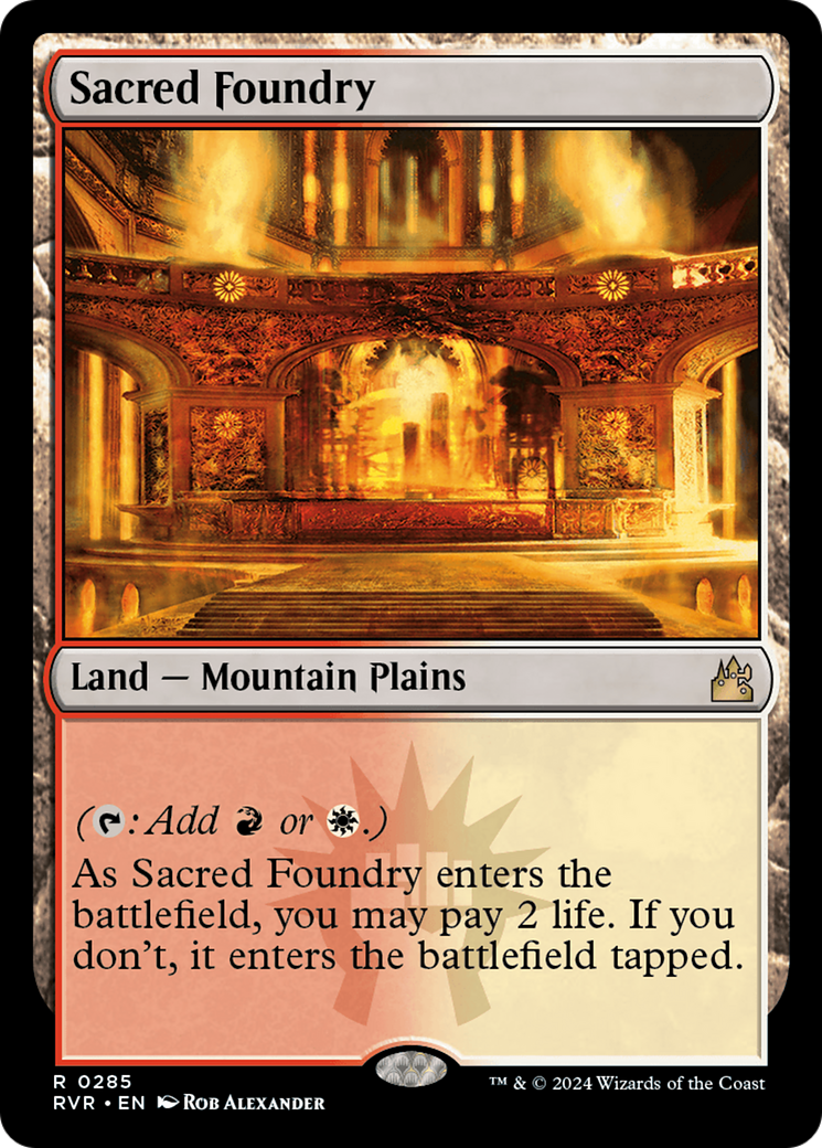 Sacred Foundry (RVR-285) - [Ravnica Remastered] Foil