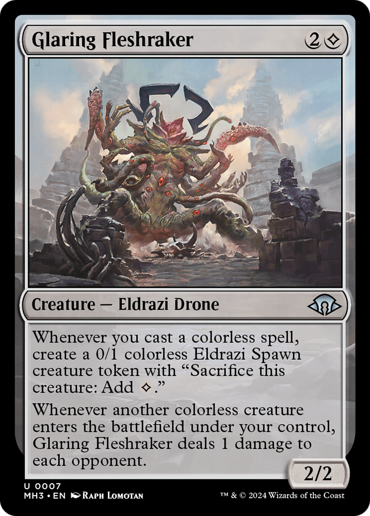 Glaring Fleshraker (MH3-007) - [Modern Horizons 3] Foil