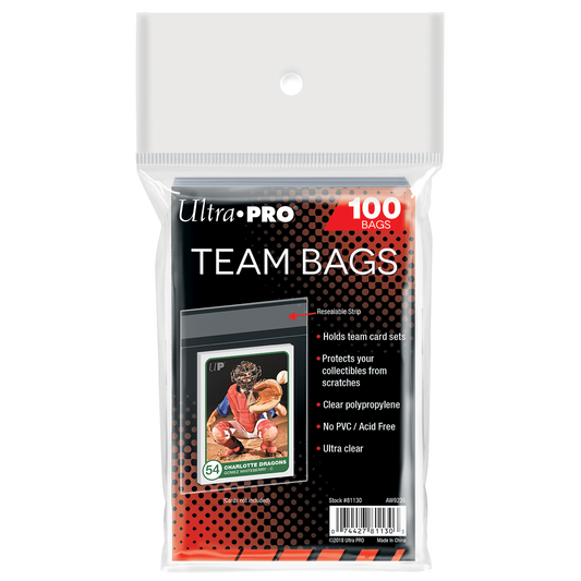 Ultra PRO Team Bags Resealable Sleeves (100ct)