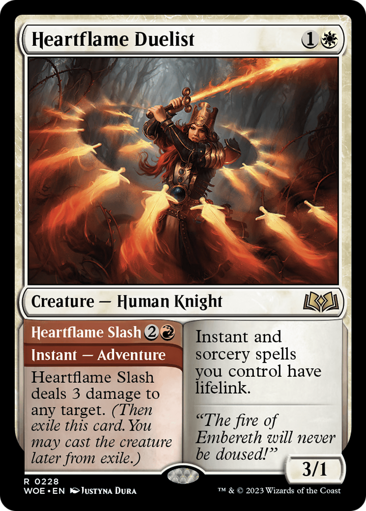 Heartflame Duelist (WOE-228) - [Wilds of Eldraine] Foil