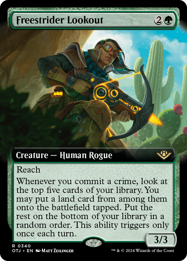Freestrider Lookout (OTJ-340) - [Outlaws of Thunder Junction]: (Extended Art)