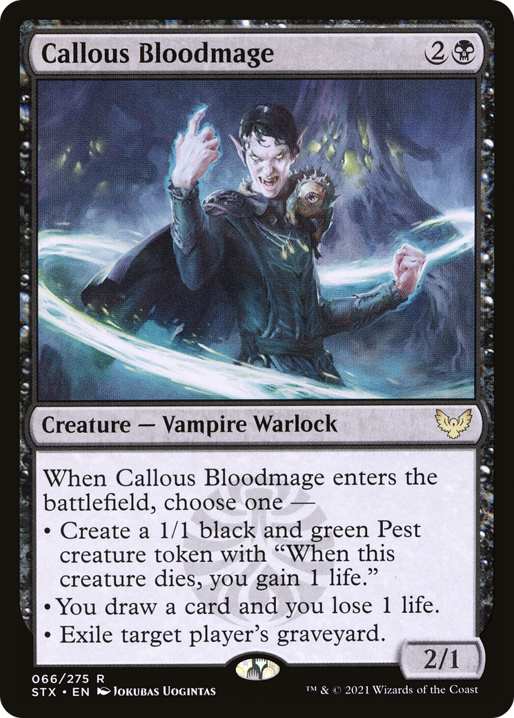 Callous Bloodmage (STX-066) - [Strixhaven: School of Mages] Foil