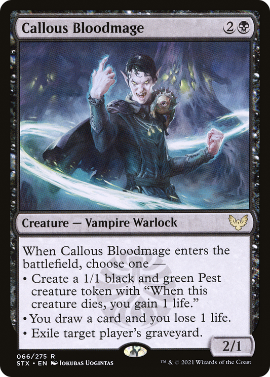 Callous Bloodmage (STX-066) - [Strixhaven: School of Mages] Foil