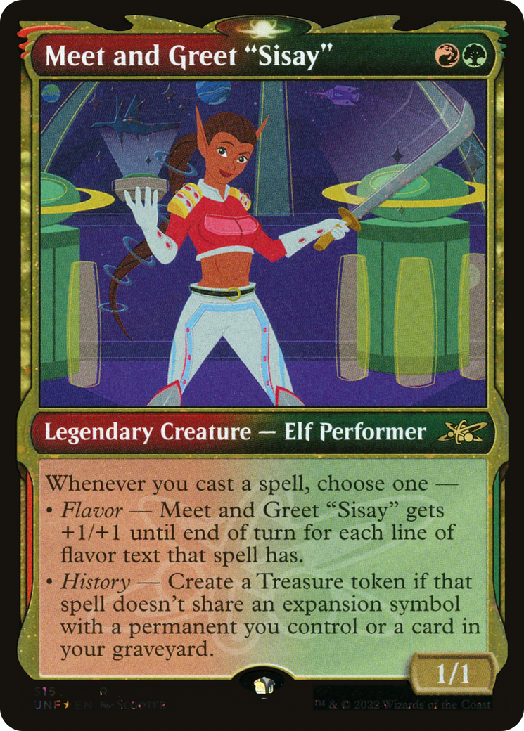 Meet and Greet "Sisay" (UNF-515) - [Unfinity]: (Showcase) Foil