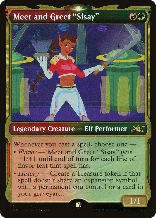 Meet and Greet "Sisay" (UNF-515) - [Unfinity]: (Showcase) Foil