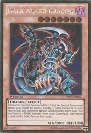 Dark Armed Dragon (PGLD-EN064) - Premium Gold 1st Edition