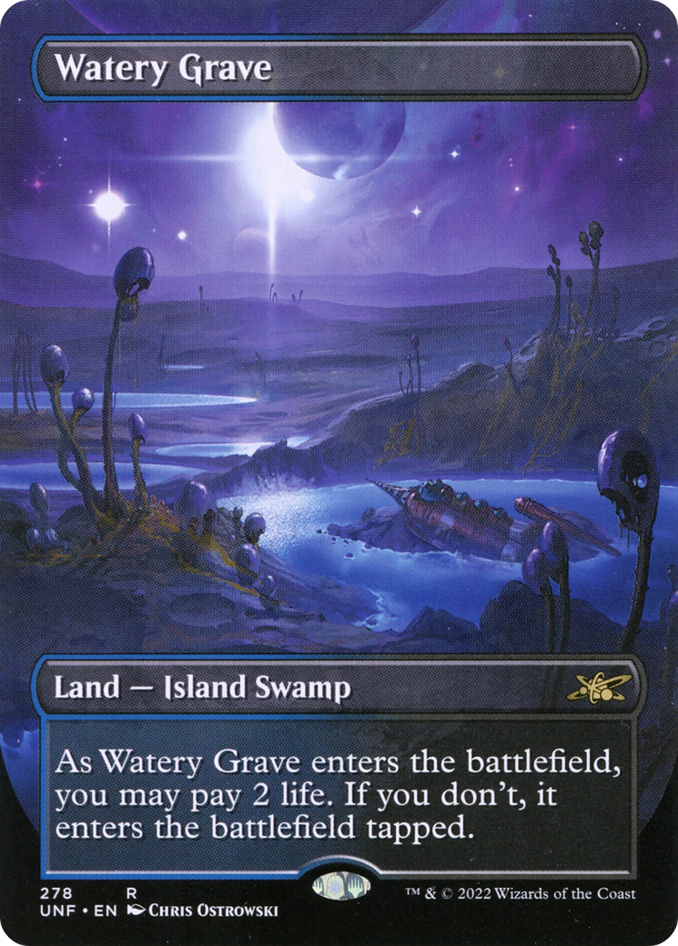 Watery Grave (UNF-278) - [Unfinity] (Borderless) Foil