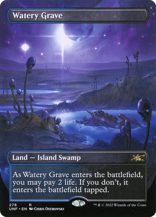 Watery Grave (UNF-278) - [Unfinity] (Borderless) Foil