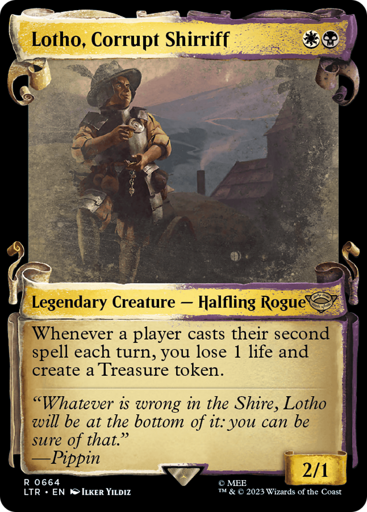 Lotho, Corrupt Shirriff (LTR-664) - [The Lord of the Rings: Tales of Middle-earth]: (Showcase) Foil