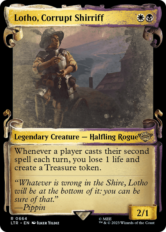 Lotho, Corrupt Shirriff (LTR-664) - [The Lord of the Rings: Tales of Middle-earth]: (Showcase) Foil