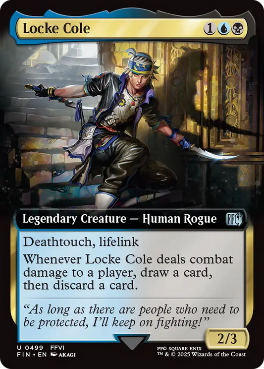 Locke Cole (FIN-499) - [FINAL FANTASY]: (Extended Art) Foil