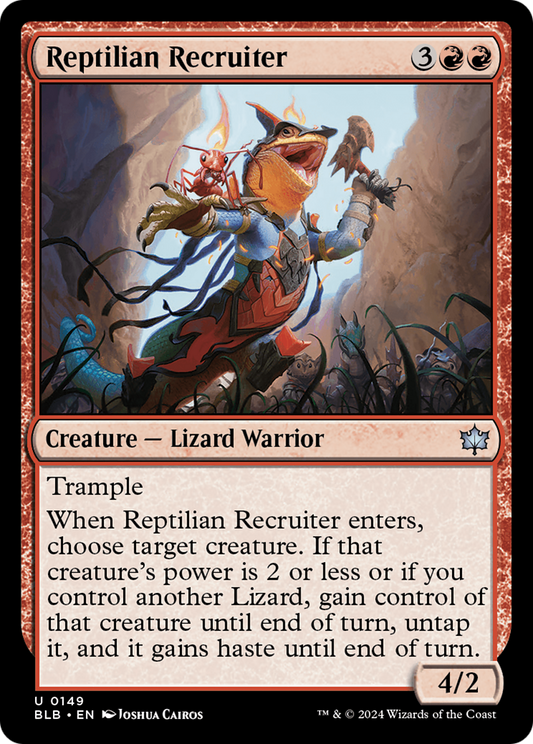 Reptilian Recruiter (BLB-149) - [Bloomburrow] Foil