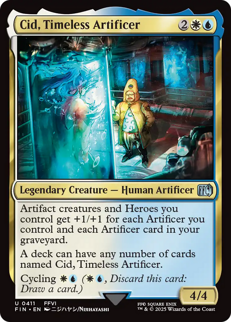 Cid, Timeless Artificer (0411) (FIN-411) - [FINAL FANTASY] Foil