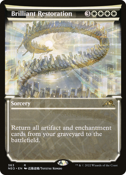 Brilliant Restoration (NEO-363) - [Kamigawa: Neon Dynasty]: (Showcase)