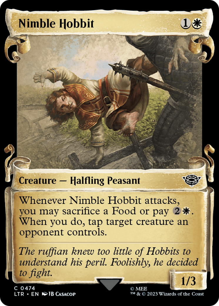 Nimble Hobbit (LTR-474) - [The Lord of the Rings: Tales of Middle-earth]: (Showcase) Foil