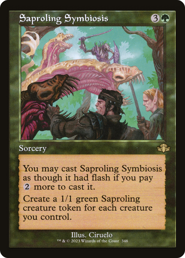 Saproling Symbiosis (DMR-348) - [Dominaria Remastered]