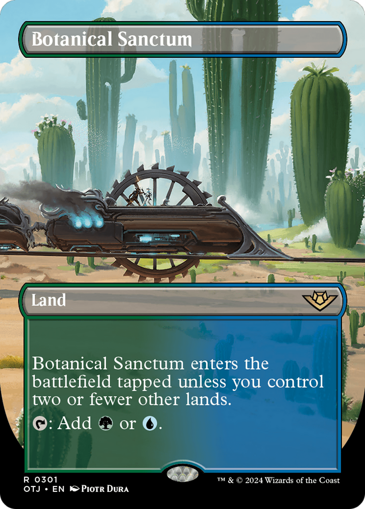 Botanical Sanctum (OTJ-301) - [Outlaws of Thunder Junction] (Borderless) Foil
