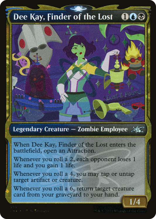Dee Kay, Finder of the Lost (UNF-510) - [Unfinity]: (Showcase) Foil