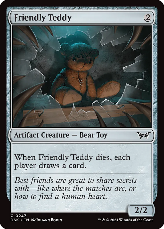 Friendly Teddy (DSK-247) - [Duskmourn: House of Horror] Foil