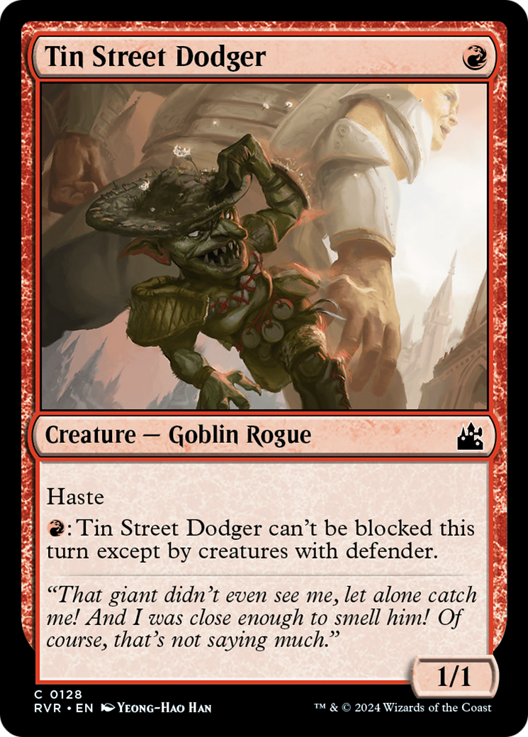 Tin Street Dodger (RVR-128) - [Ravnica Remastered] Foil