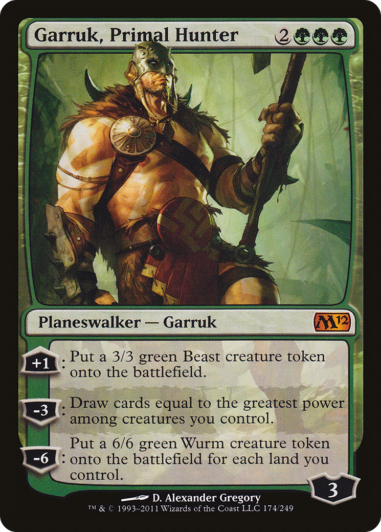 Garruk, Primal Hunter (M12-174) - [Magic 2012] Foil