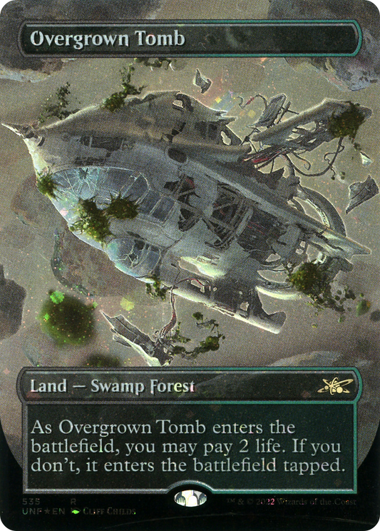 Overgrown Tomb (UNF-535) - [Unfinity] (Borderless) Foil
