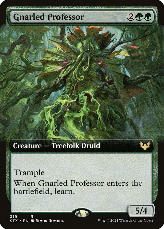 Gnarled Professor (STX-319) - [Strixhaven: School of Mages]: (Extended Art) Foil