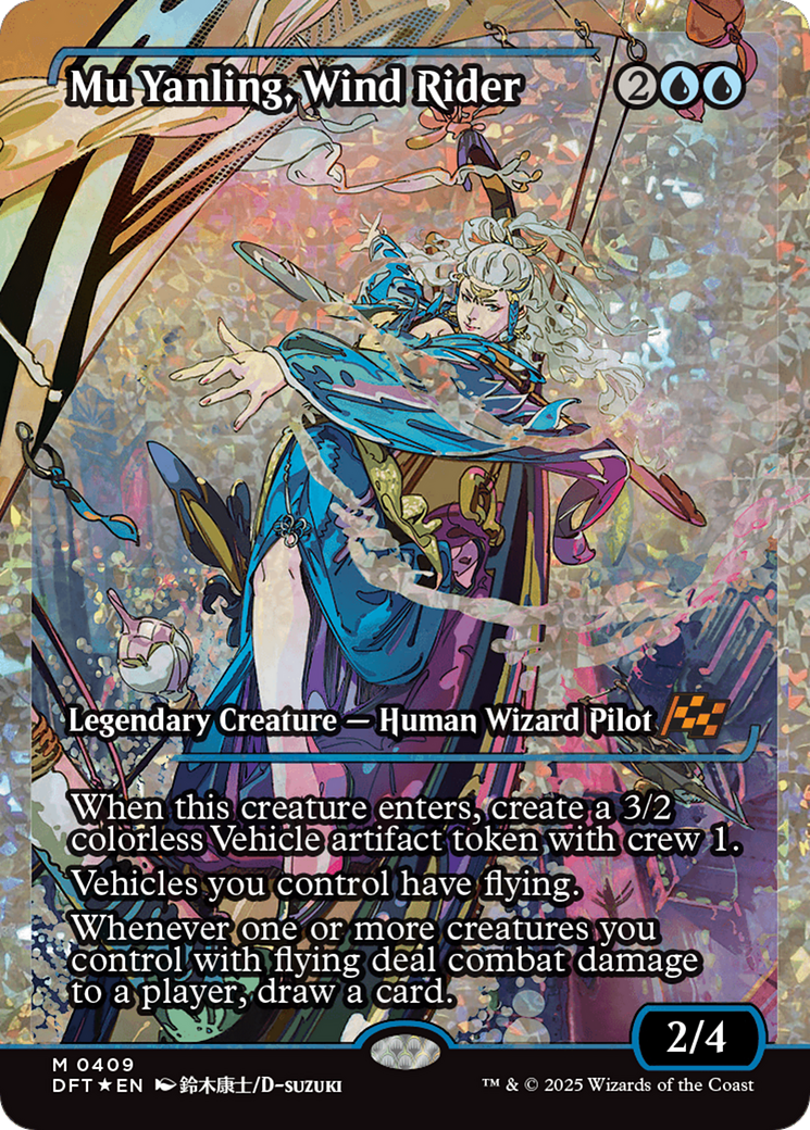 Mu Yanling, Wind Rider (DFT-409) - [Aetherdrift]: (Showcase) Foil