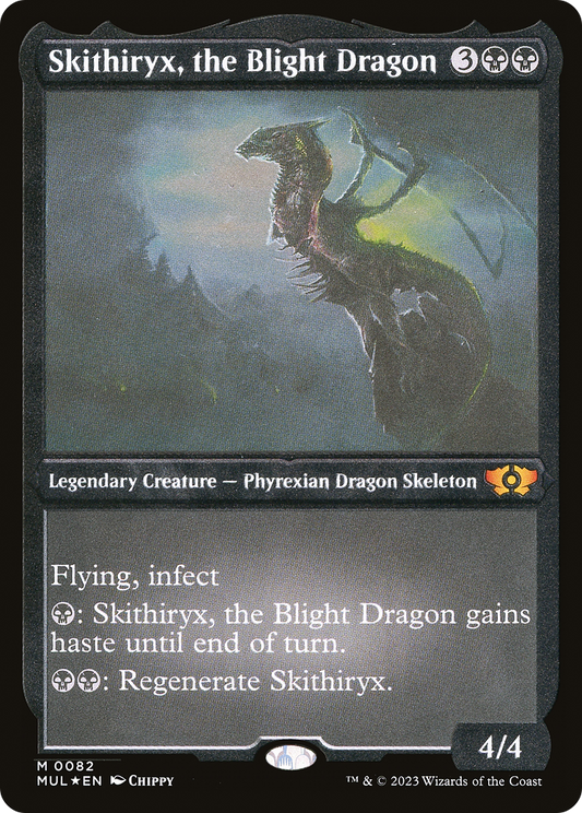 Skithiryx, the Blight Dragon (MUL-082) - [Multiverse Legends] Foil