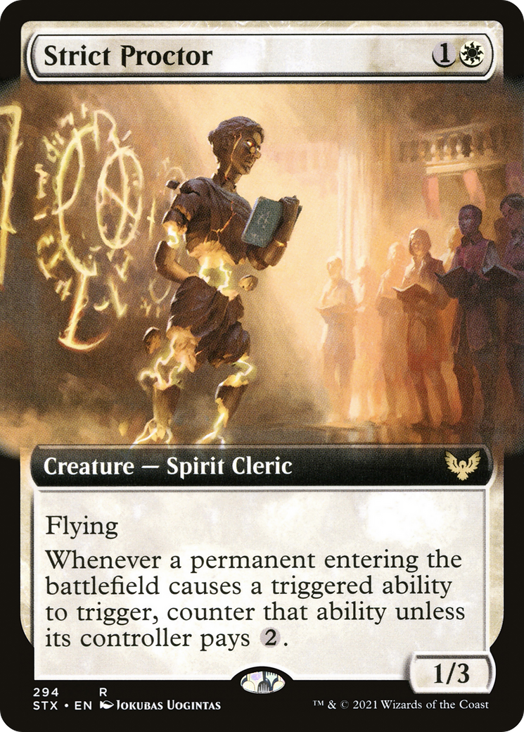 Strict Proctor (Extended Art) (STX-294) - [Strixhaven: School of Mages]: (Extended Art)