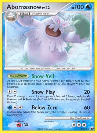 Abomasnow (12/100) [Diamant et Perle : Stormfront] 