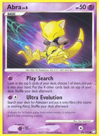 Abra (69/123) [Diamant et perle : trésors mystérieux] 