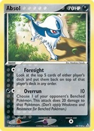 Absol (18/110) (Estampillé) [EX : Fantômes de Holon] 
