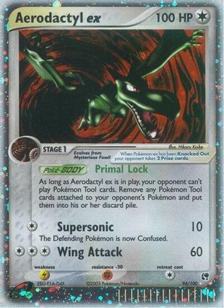 Aerodactyl ex 94/100 - [Sandstorm] Holofoil