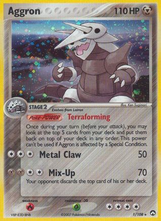 Aggron (1/108) (Estampillé) [EX : Gardiens du pouvoir] 