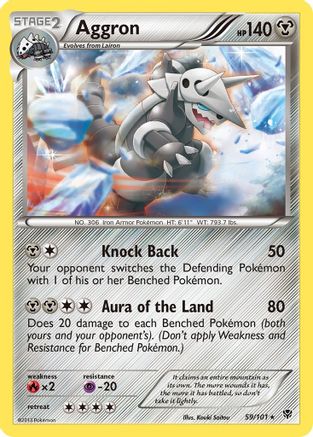 Aggron (59/101) [Noir et blanc : explosion de plasma] 