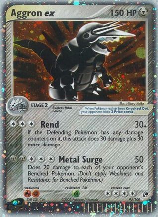Aggron ex 95/100 - [Sandstorm] Holofoil