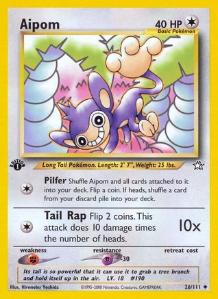 Aipom 26/111 - [Neo Genesis] 1st Edition