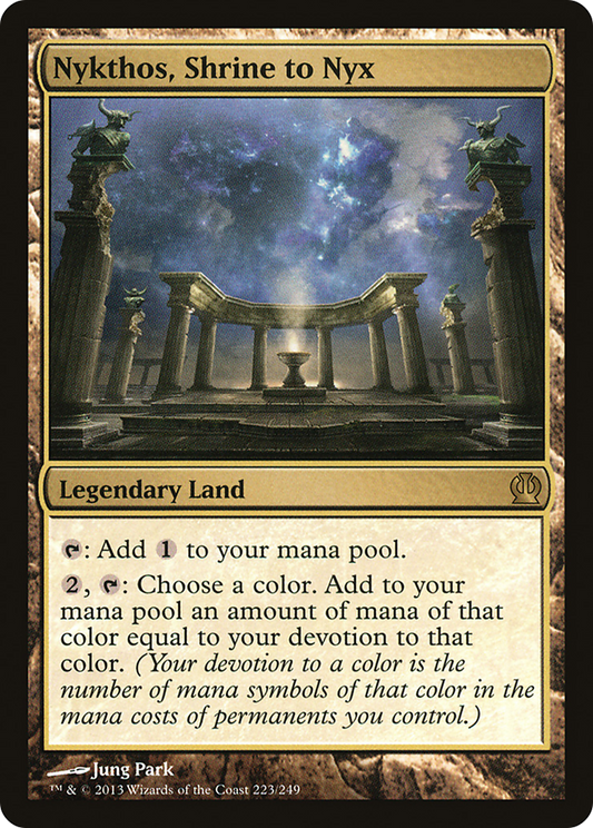 Nykthos, Shrine to Nyx (THS-223) - [Theros] Foil