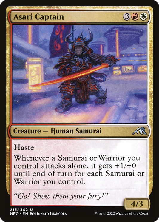 Asari Captain (NEO-215) - [Kamigawa: Neon Dynasty] Foil