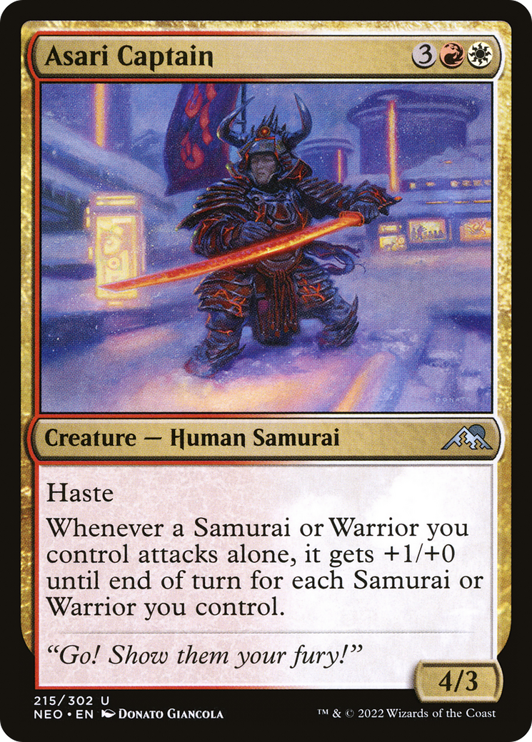 Asari Captain (NEO-215) - [Kamigawa: Neon Dynasty] Foil