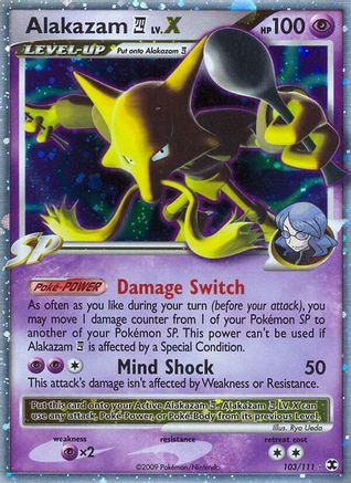 Alakazam LV.X (103/111) [Platine : Rivals montants] 