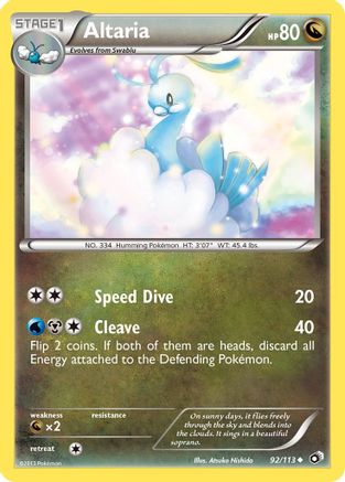 Altaria (92/113) [Noir et blanc : trésors légendaires] 