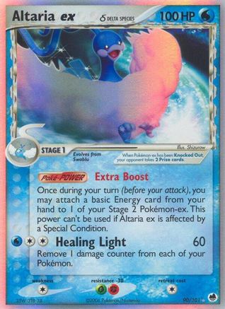 Altaria ex (90/101) (Espèce Delta) [EX : Dragon Frontiers] 